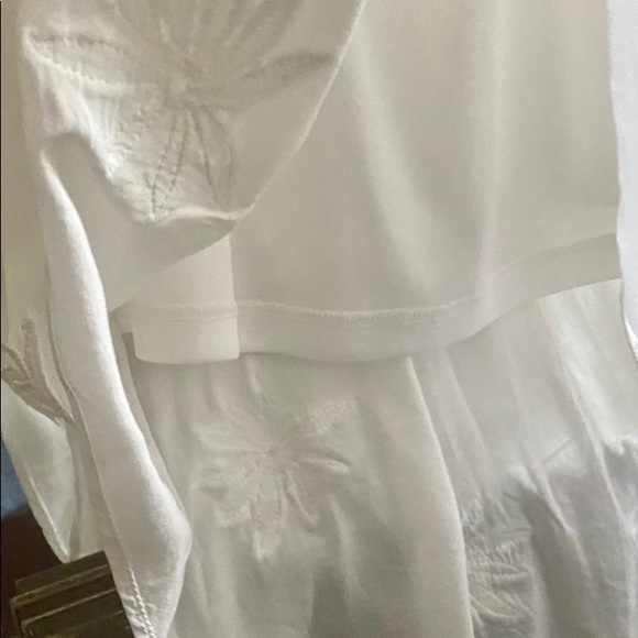 Vintage White Lace Bodice A-Symmetrical Hemmed Sundress / Wedding Dress - Picture 8 of 13